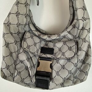 Lauren Ralph Lauren Handbag Gray Nylon Pockets